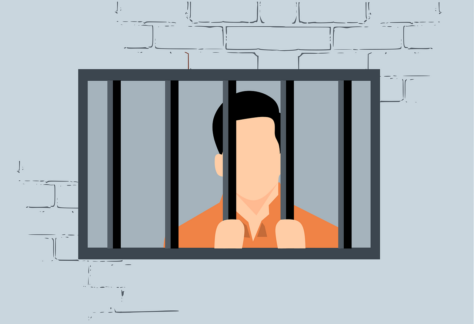 Man hinter Gittern